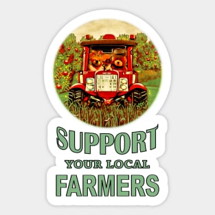 Support your Local Farmers Sticker